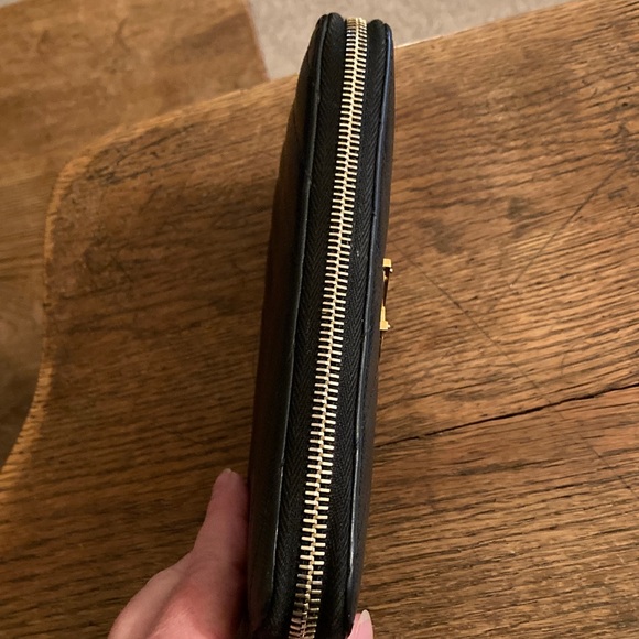 YSL Saint Laurent Matelasse Chevron Leather Zip Around Long Wallet - Picture 4 of 10